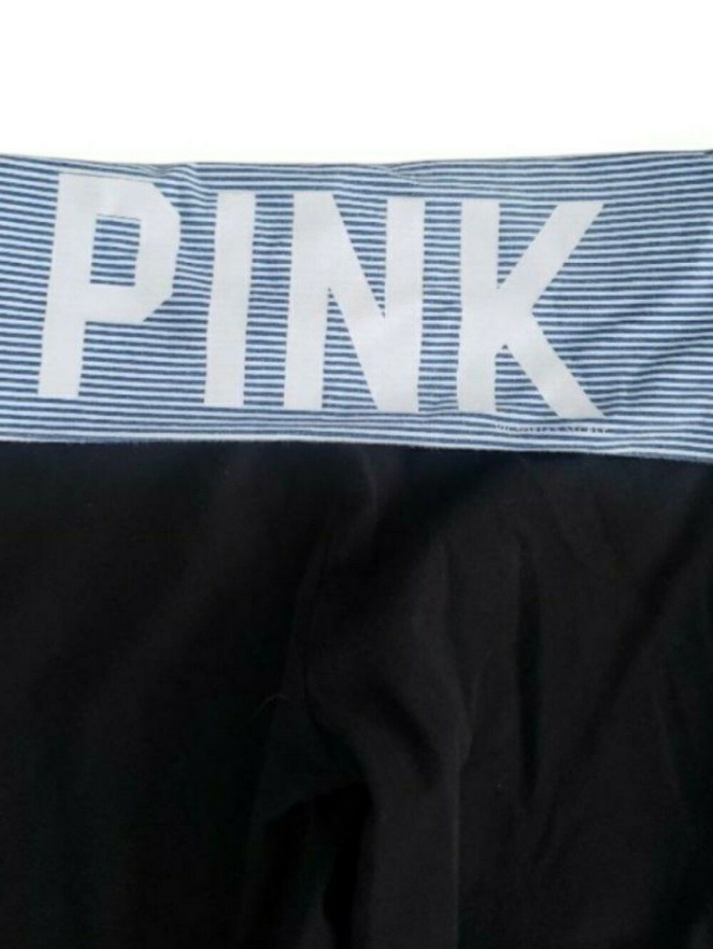 PINK Victoria's Secret Striped Foldover Leggings